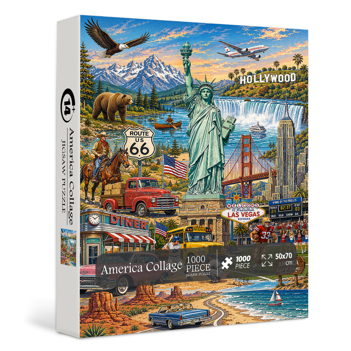 America Collage Jigsaw Puzzle 1000 Pieces