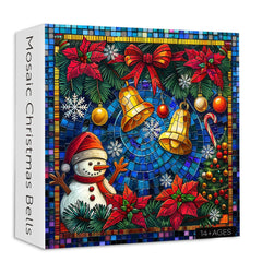 Mosaic Christmas Bells Jigsaw Puzzles 1000 Pieces