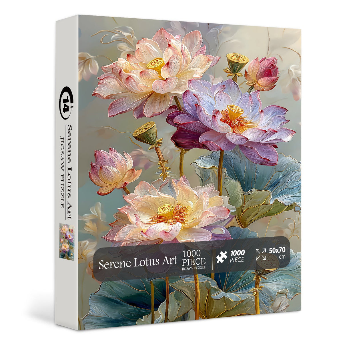 Serene Lotus Art Jigsaw Puzzle 1000 Pieces