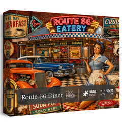 Route 66 Diner Puzzle 1000 Teile