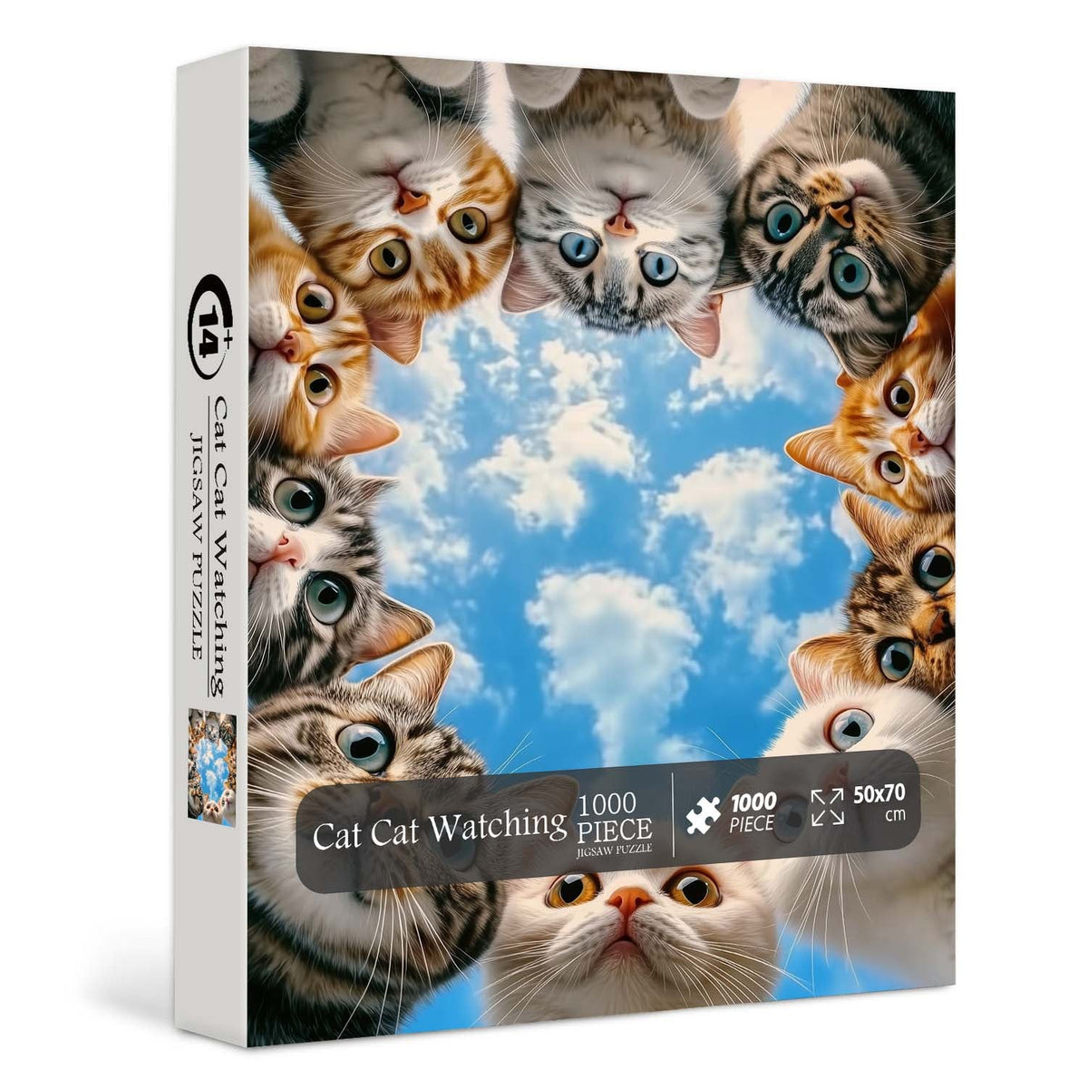 Chat Chat regardant Puzzle 1000 pièces