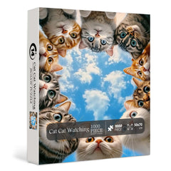 Chat Chat regardant Puzzle 1000 pièces