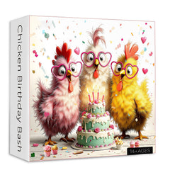 Chicken Birthday Bash Jigsaw Puzzle 1000 Pieces