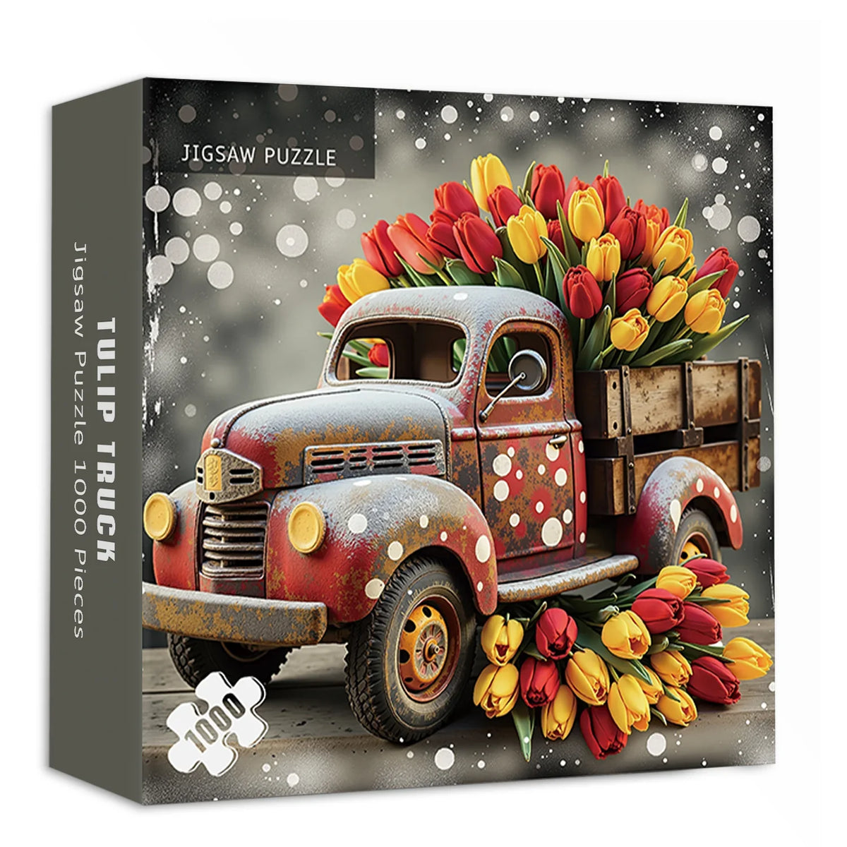 Puzzle Camion Tulipe 1000 pièces