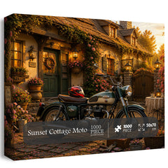Sunset Cottage Moto Puzzle 1000 Teile