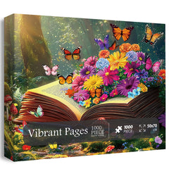 Vibrant Pages Jigsaw Puzzle 1000 Pieces