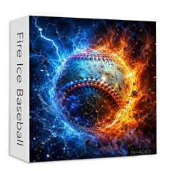 Fire Ice Baseball Jigsaw Puzzle 1000 Pieces