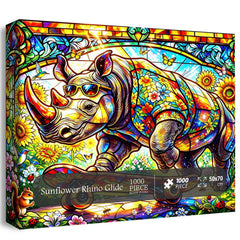 Puzzle Girasole Rhino Glide Jigsaw 1000 pezzi