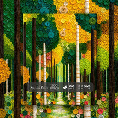 Sunlit Path Jigsaw Puzzle 1000 Pieces