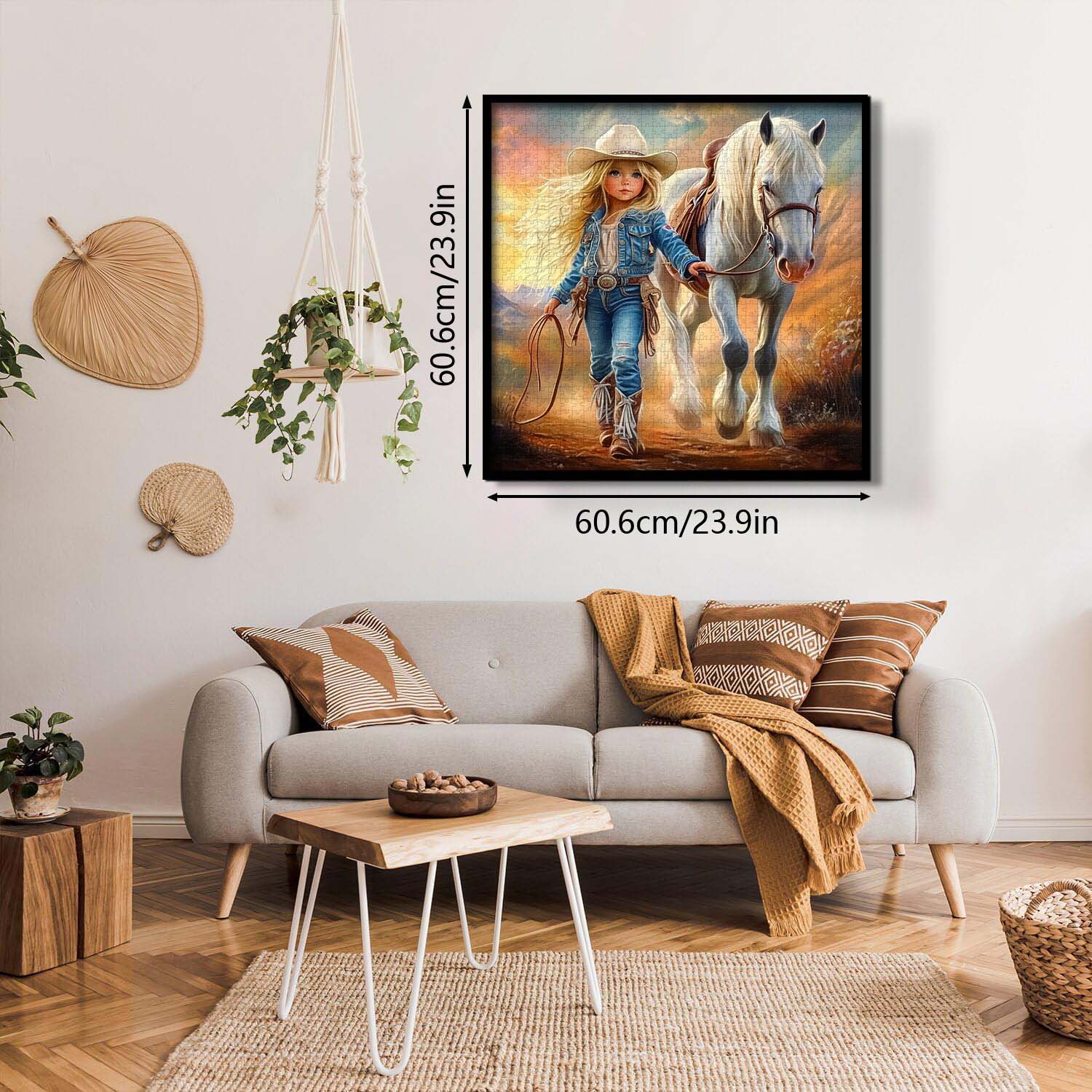 Puzzle Cowgirl blonde 1000 pièces