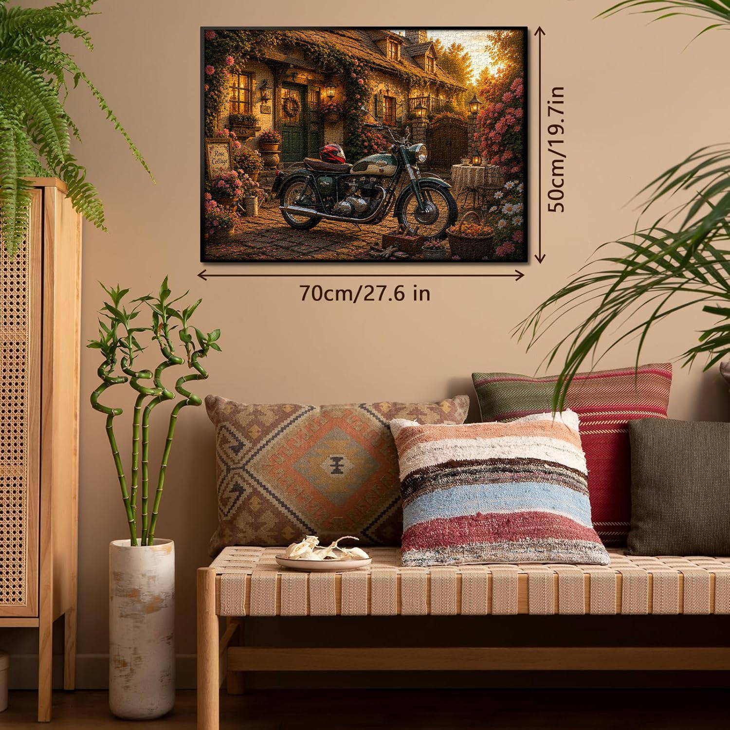 Sunset Cottage Moto Puzzle 1000 Teile