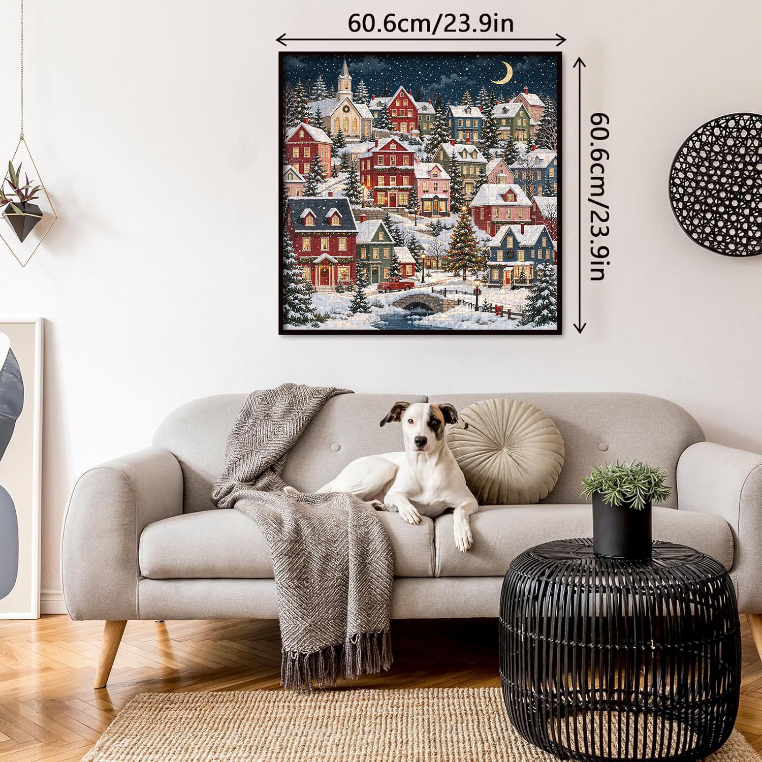 Snowy Christmas Village Jigsaw Puzzle 1000 Pieces