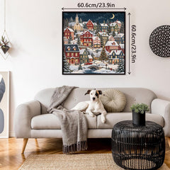Snowy Christmas Village Jigsaw Puzzle 1000 Pieces