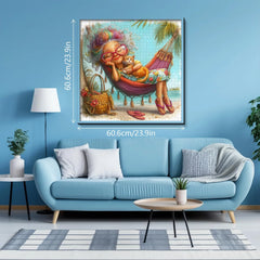 Omas Strandschläfchen-Puzzle 1000 Teile