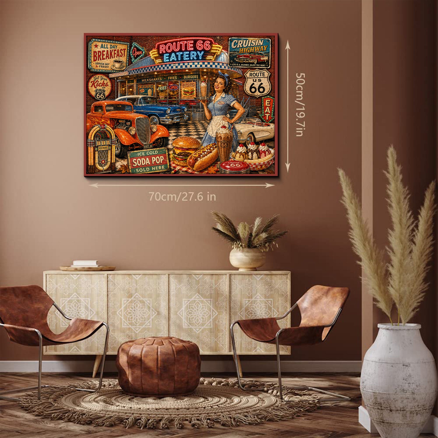 Route 66 Diner Puzzle 1000 Teile