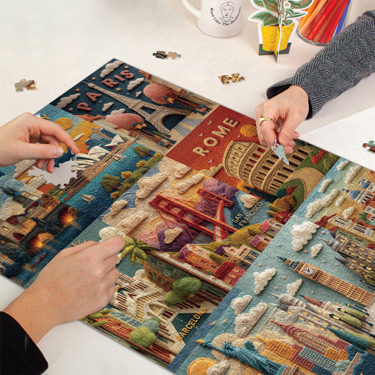 Puzzle de puzzle de voyage d'art 1000 pièces