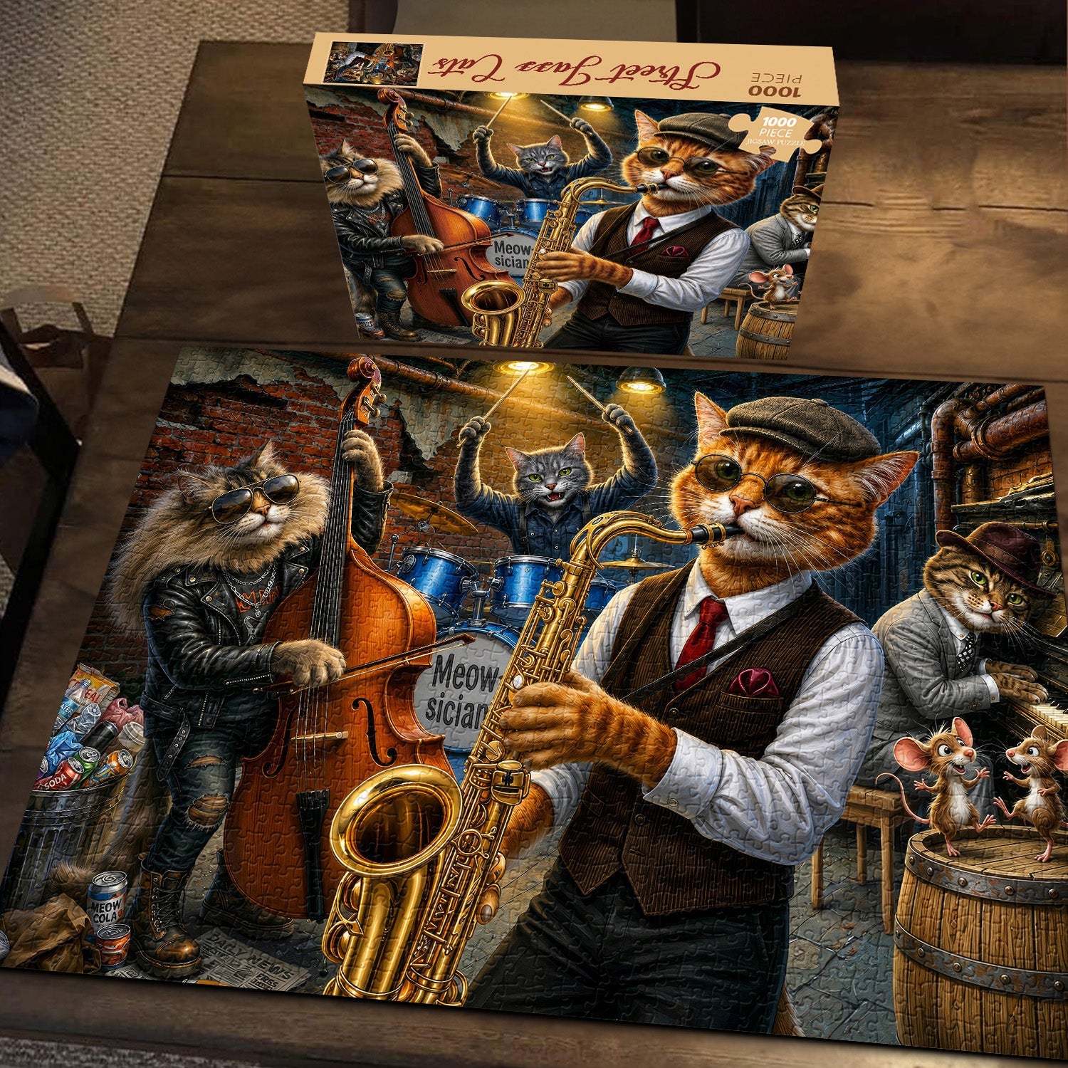 Puzzle Street Jazz Cats da 1000 pezzi