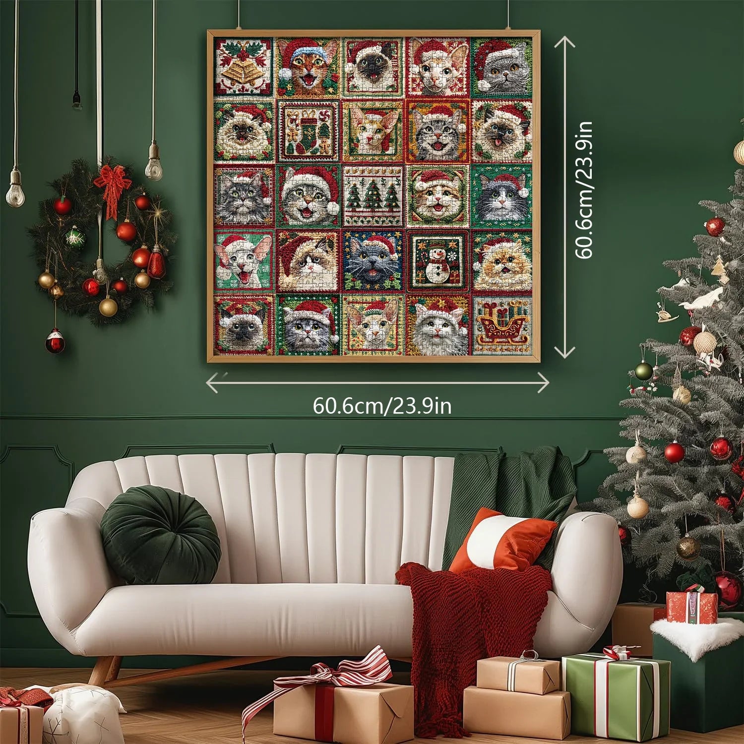 Christmas Cats Jigsaw Puzzle 1000 Pieces