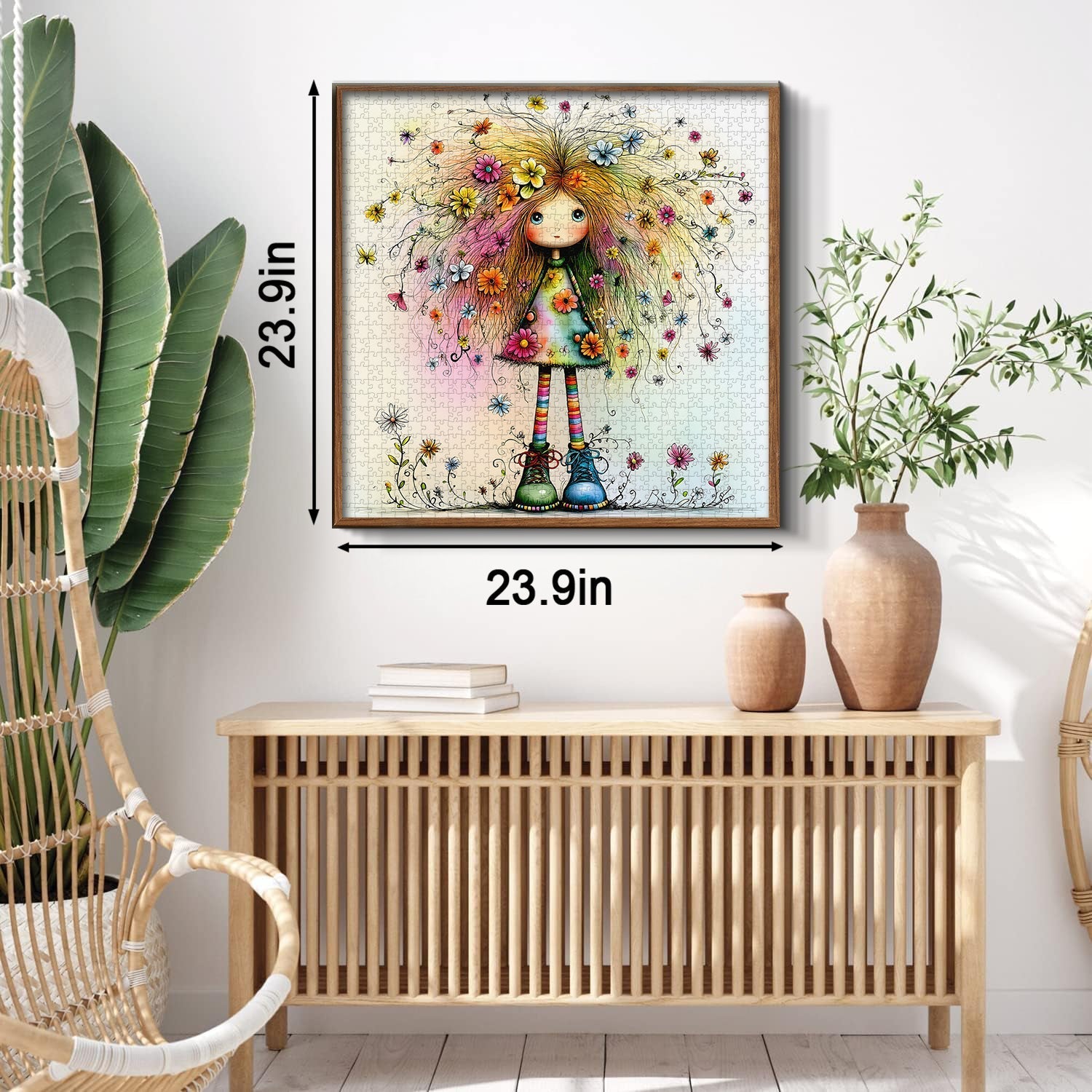 Floral Hair Doll Jigsaw Puzzle 1000 Pieces