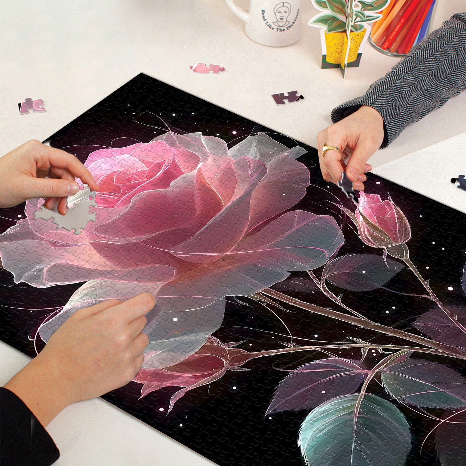 Pink Traum Rose Jigsaw Puzzle 1000 Stücke