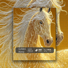 Golden Horse Jigsaw Puzzle 1000 Pieces