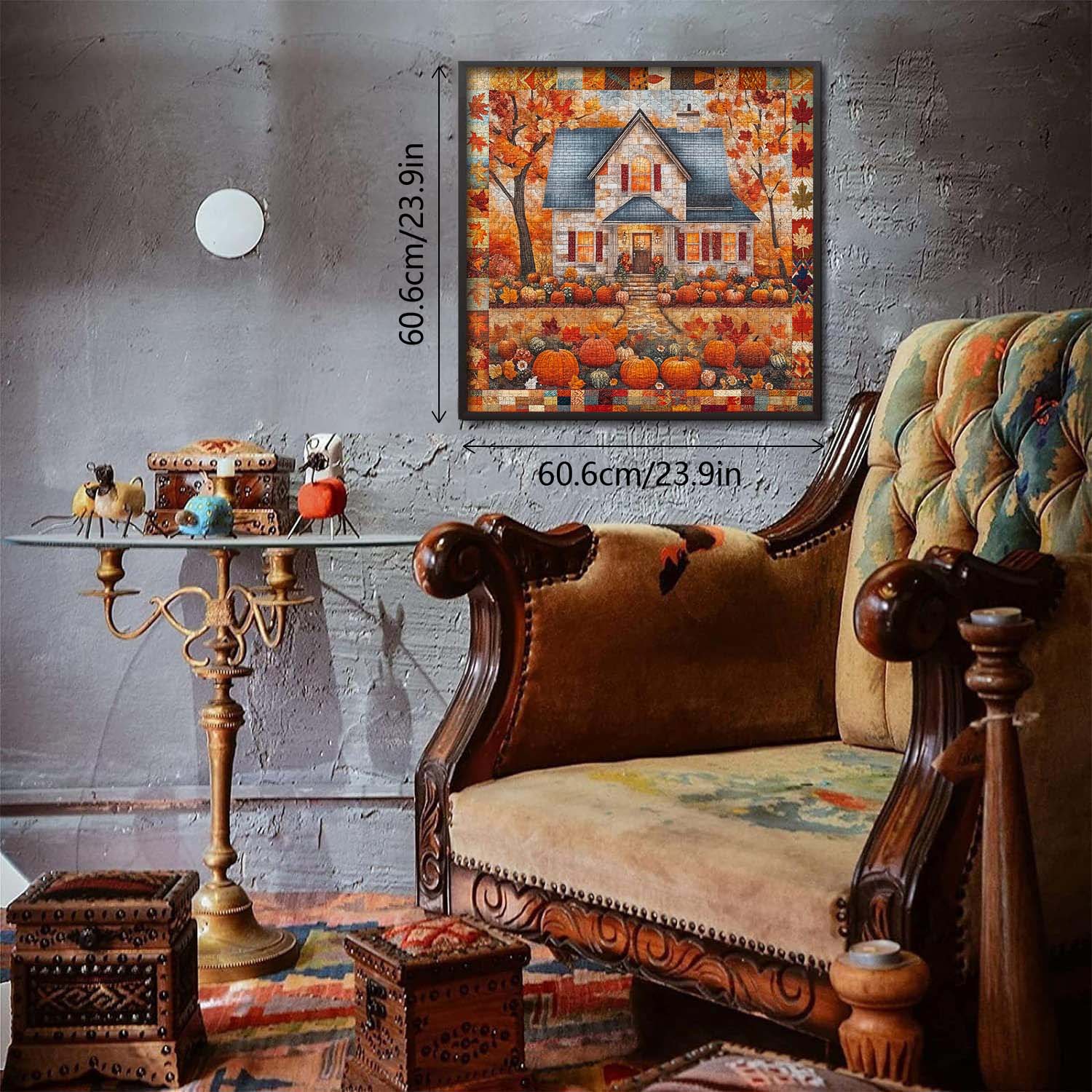 Pumpkin Cottage Jigsaw Puzzle 1000 Pieces