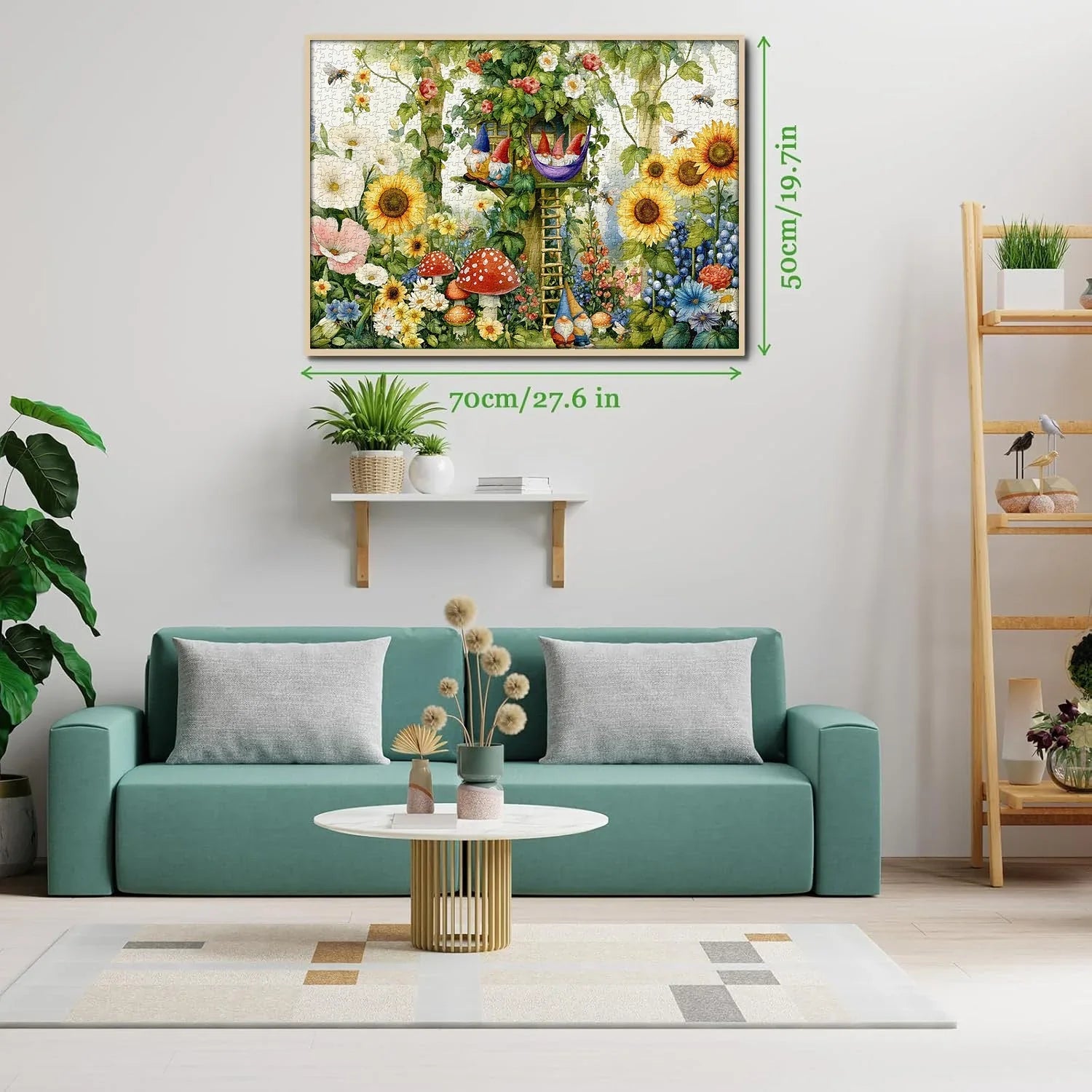 Rompecabezas de Gnomos en Flor 1000 Piezas