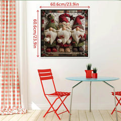 Fabric Christmas Gnome Jigsaw Puzzle 1000 Pieces