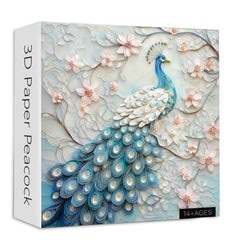 3D Paper Peacock Jigsaw Puzzle 1000 Pieces