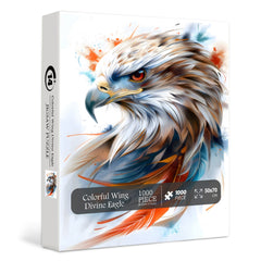 Puzzle Aigle Divin Aile Colorée 1000 Pièces