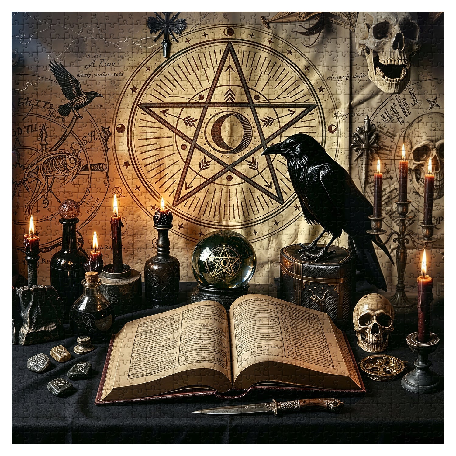 Raven Arcana Jigsaw Puzzle 1000 Pieces