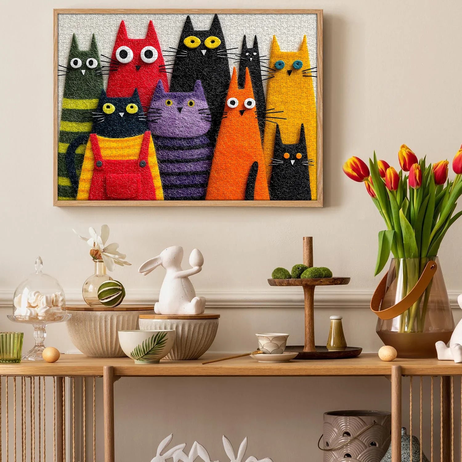 Cute Fuzzy Cats Jigsaw Puzzle 1000 Pieces