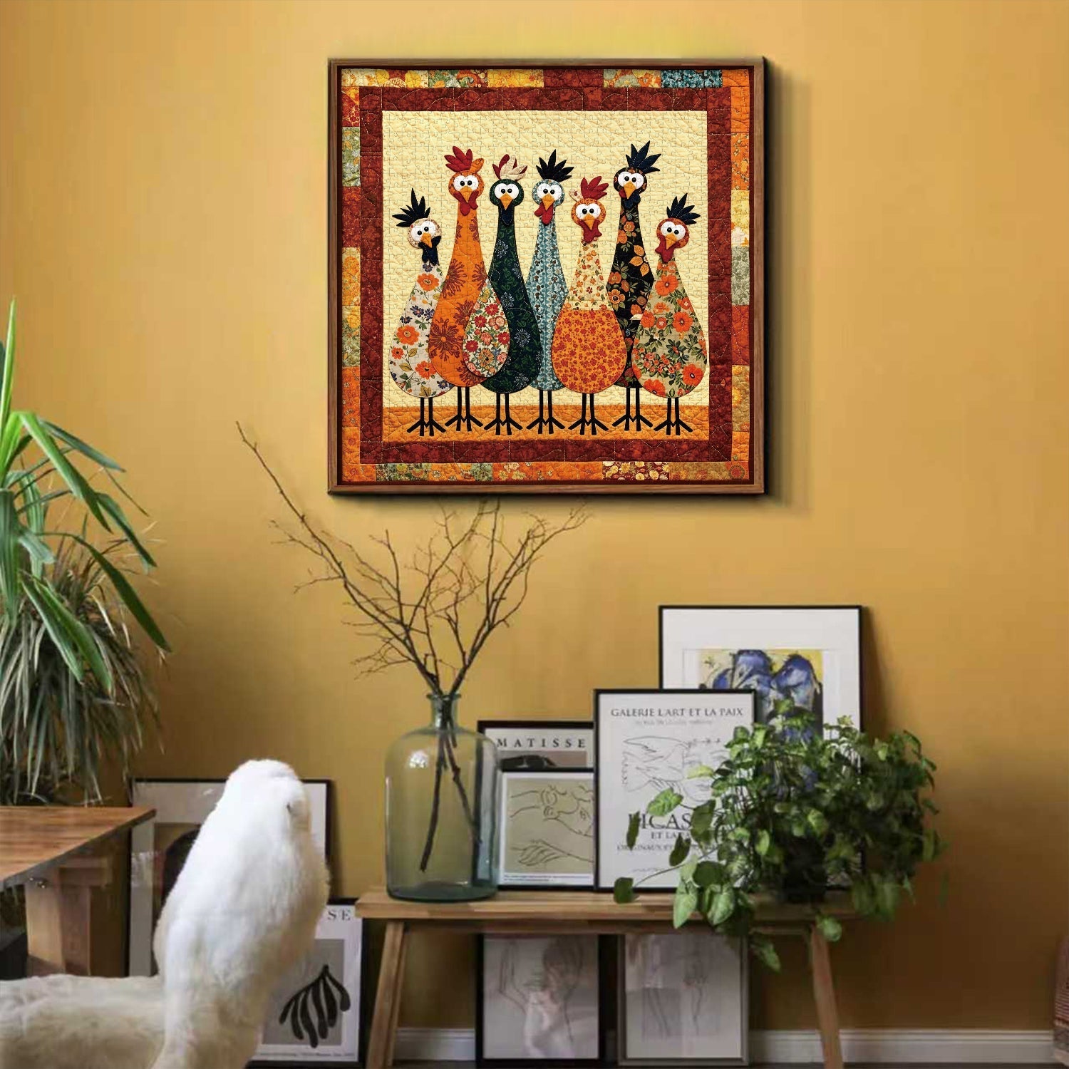 Fabric Chickens Jigsaw Puzzle 1000 Pieces
