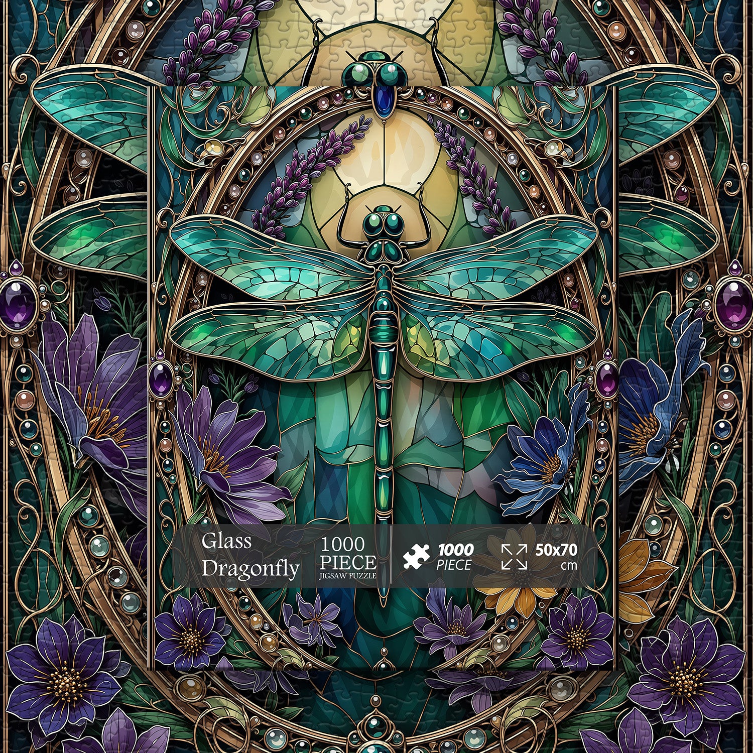 Glass Dragonfly Jigsaw Puzzle 1000 Pieces