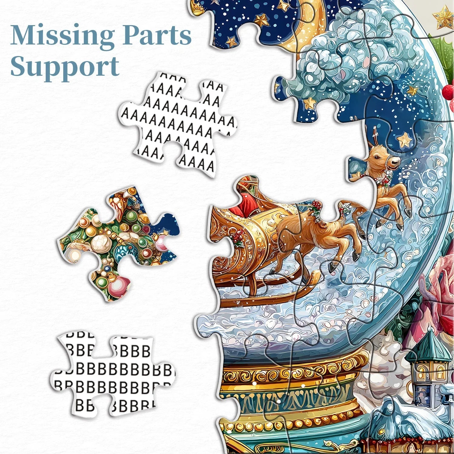 Christmas Crystal Ball Jigsaw Puzzle 1000 Pieces