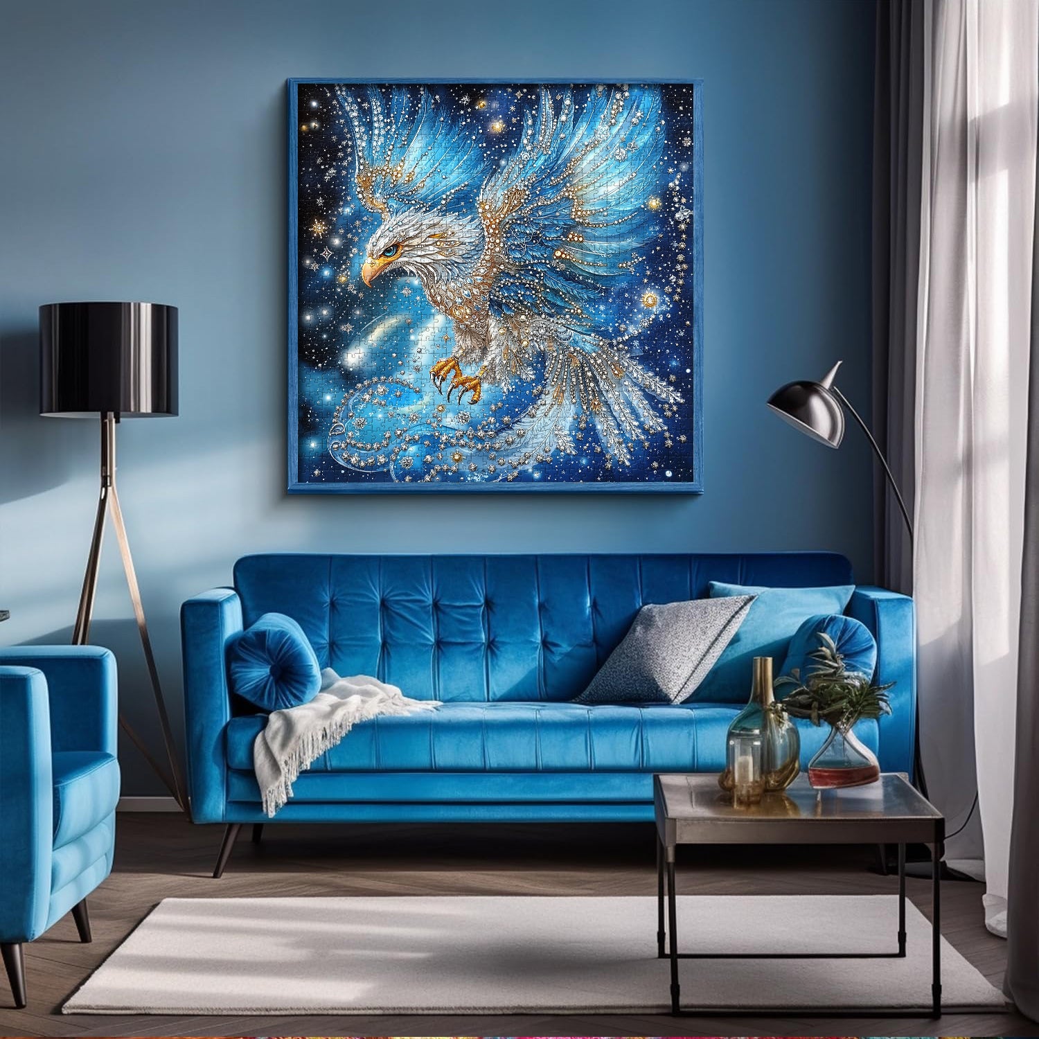 Azure Crystal Winged Eagle Jigsaw Puzzle 1000 Pieces