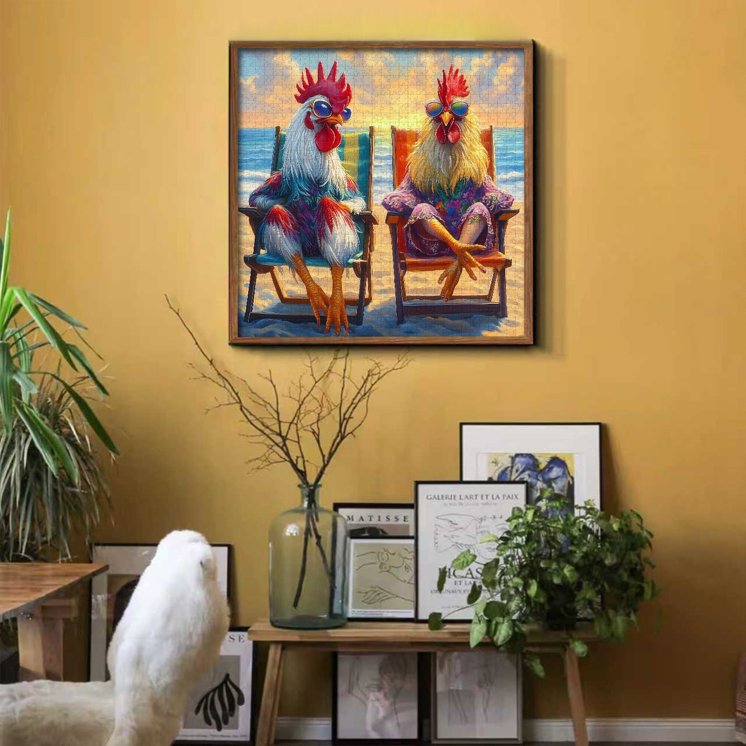 Strandhähne Puzzle 1000 Teile