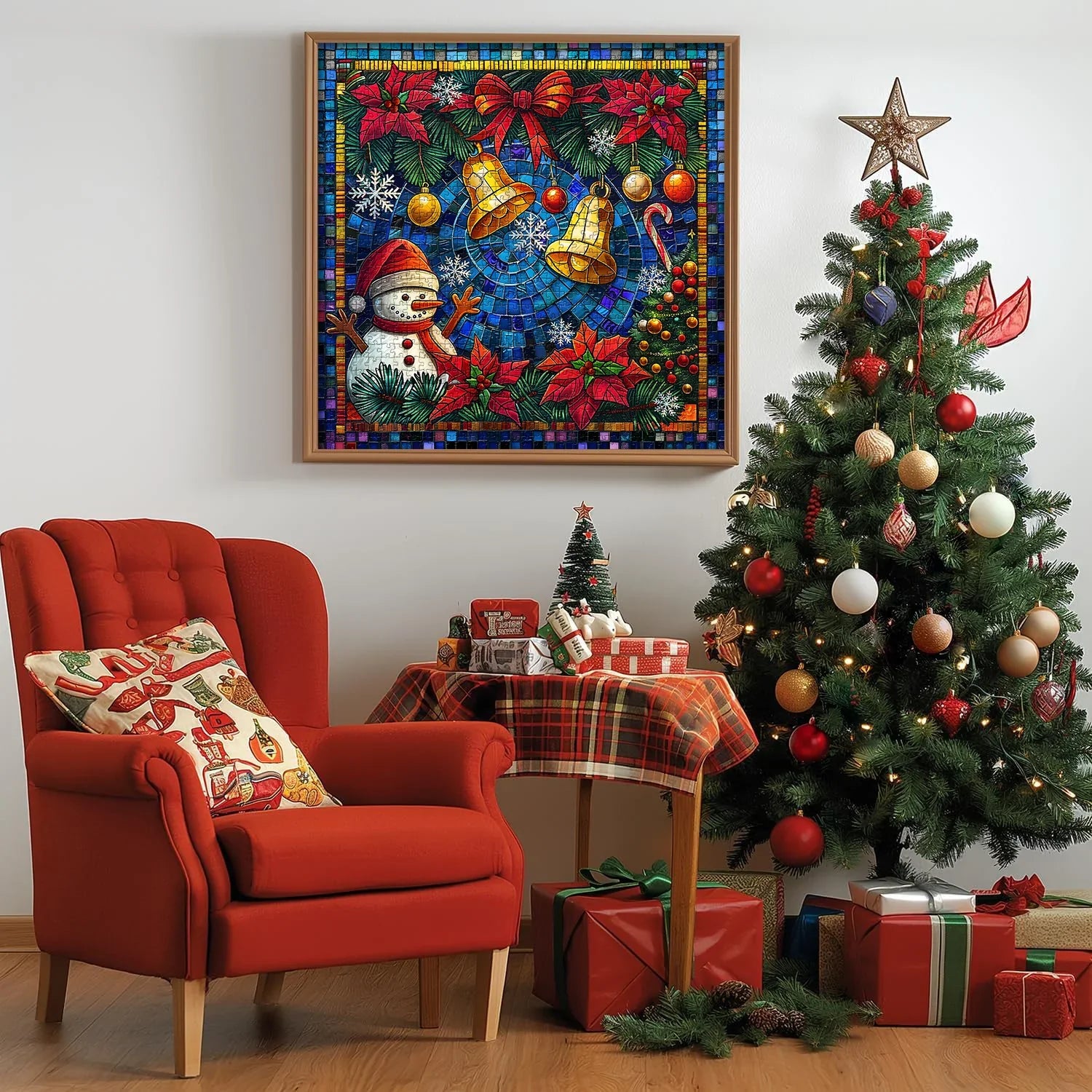 Mosaic Christmas Bells Jigsaw Puzzles 1000 Pieces