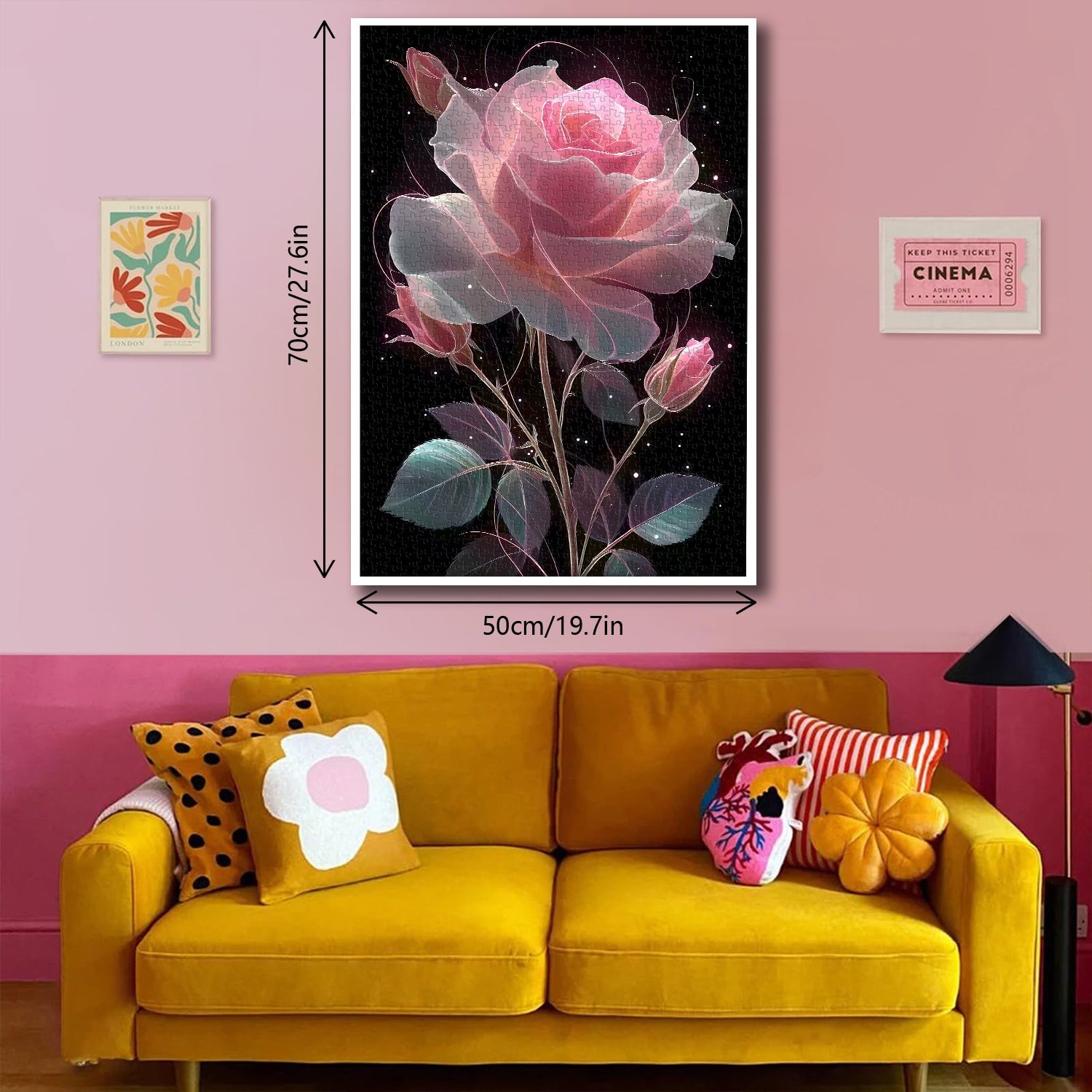 Pink Traum Rose Jigsaw Puzzle 1000 Stücke