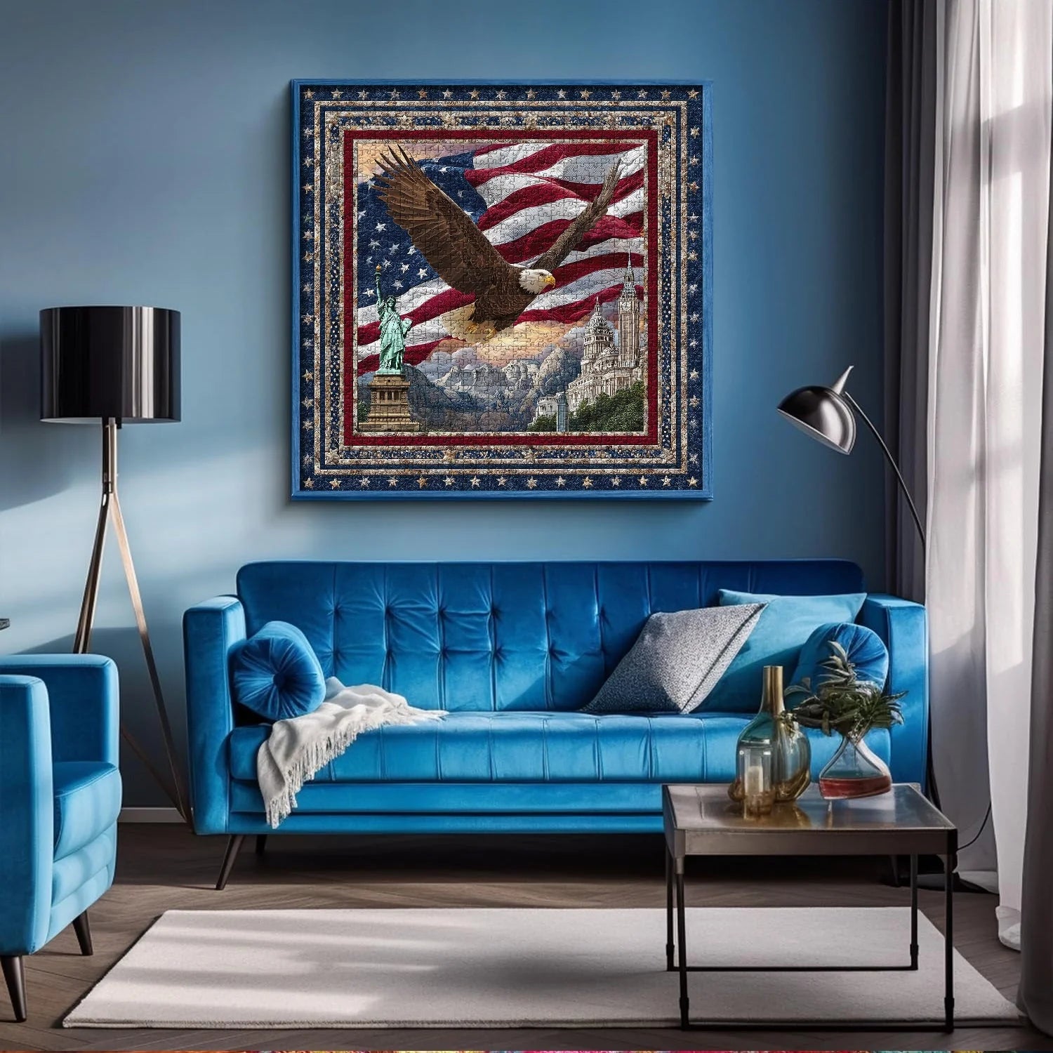 Puzzle Águila Sobre La Libertad 1000 Piezas