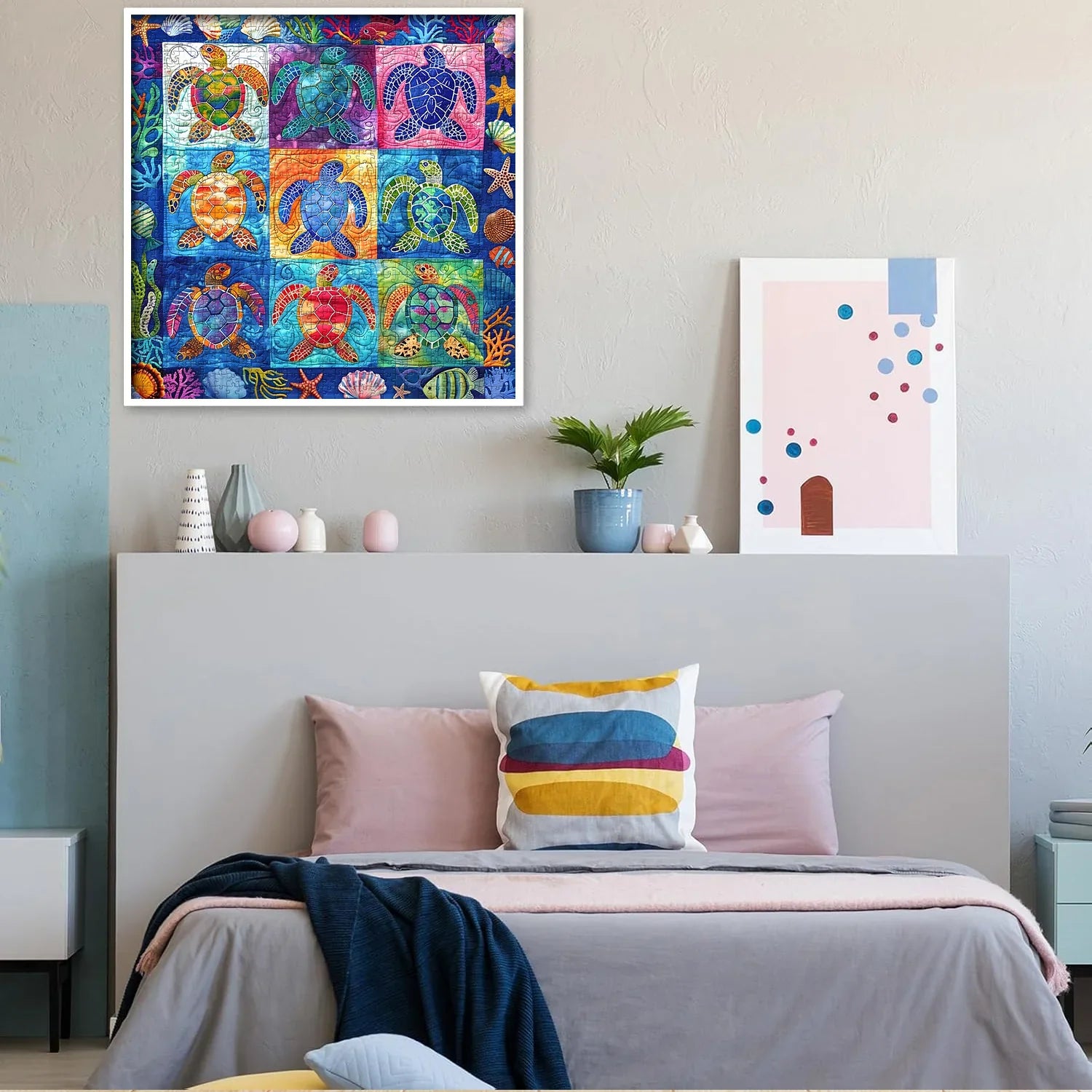 Colorful Ocean Turtles Jigsaw Puzzle 1000 Pieces