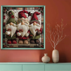 Fabric Christmas Gnome Jigsaw Puzzle 1000 Pieces