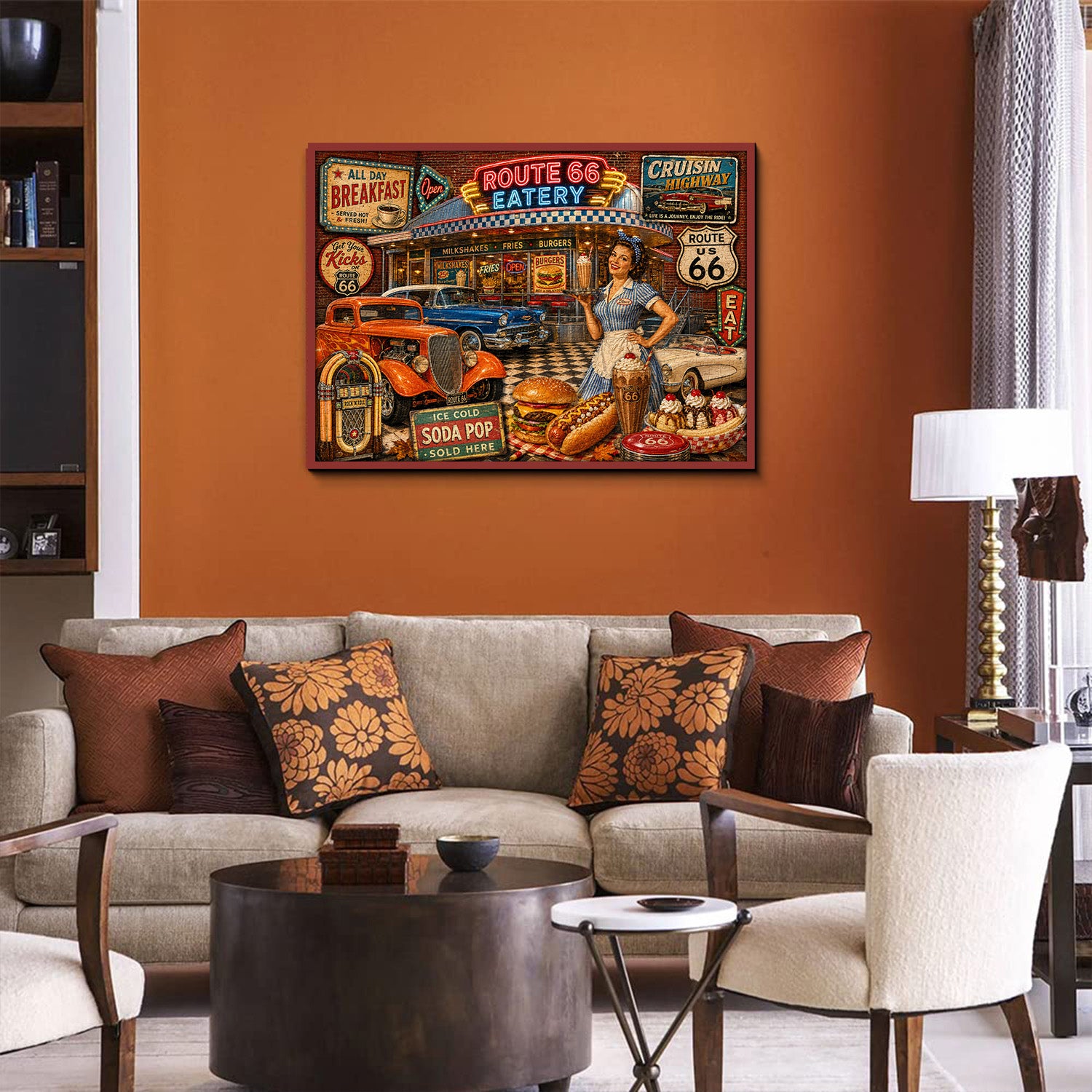 Route 66 Diner Puzzle 1000 Teile