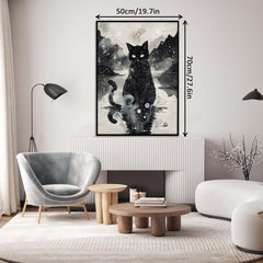 Ink Cat Gaze Jigsaw Puzzle 1000 Pieces