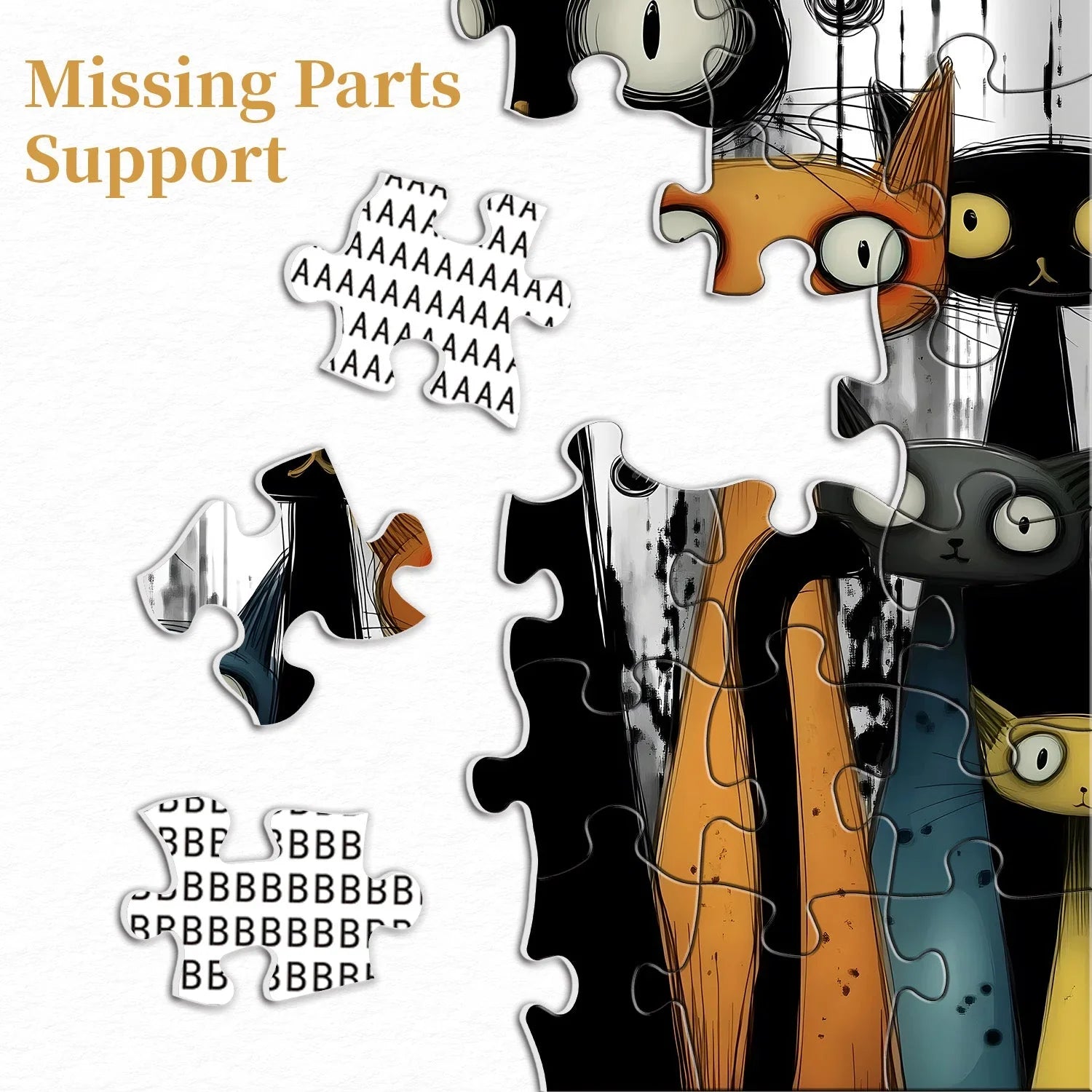 Whimsy Cats Puzzle 1000 Teile