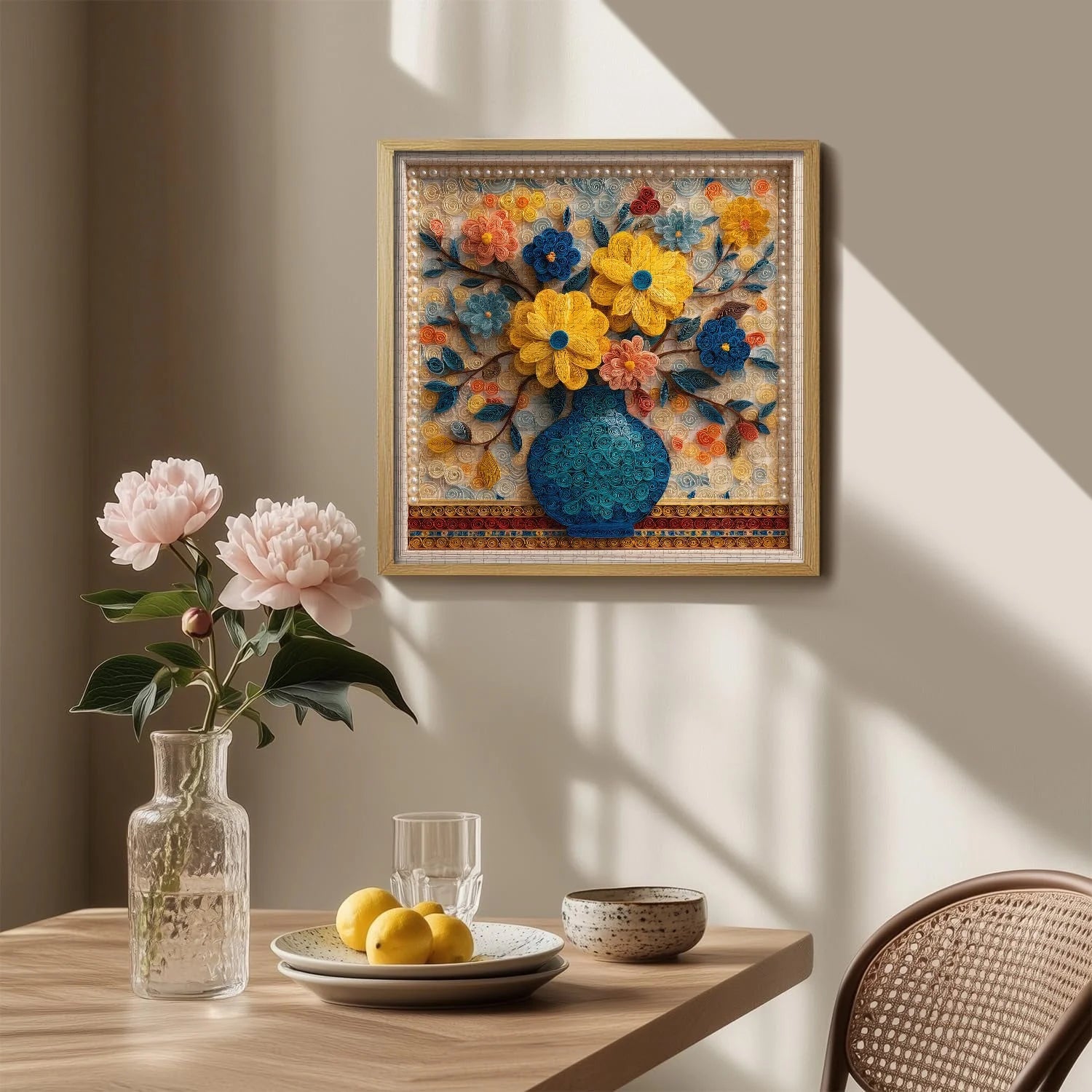 Puzzle Vase à Fleurs en Papier 1000 Pièces