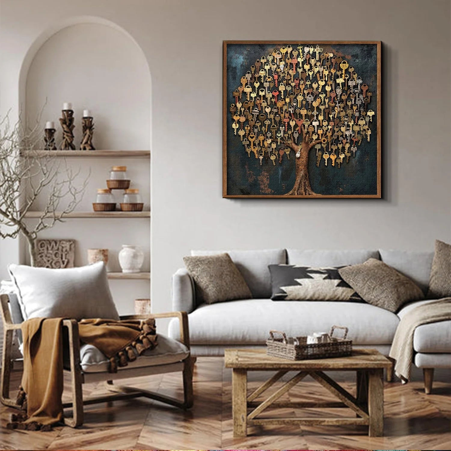 Rompecabezas de árbol clave 1000 piezas