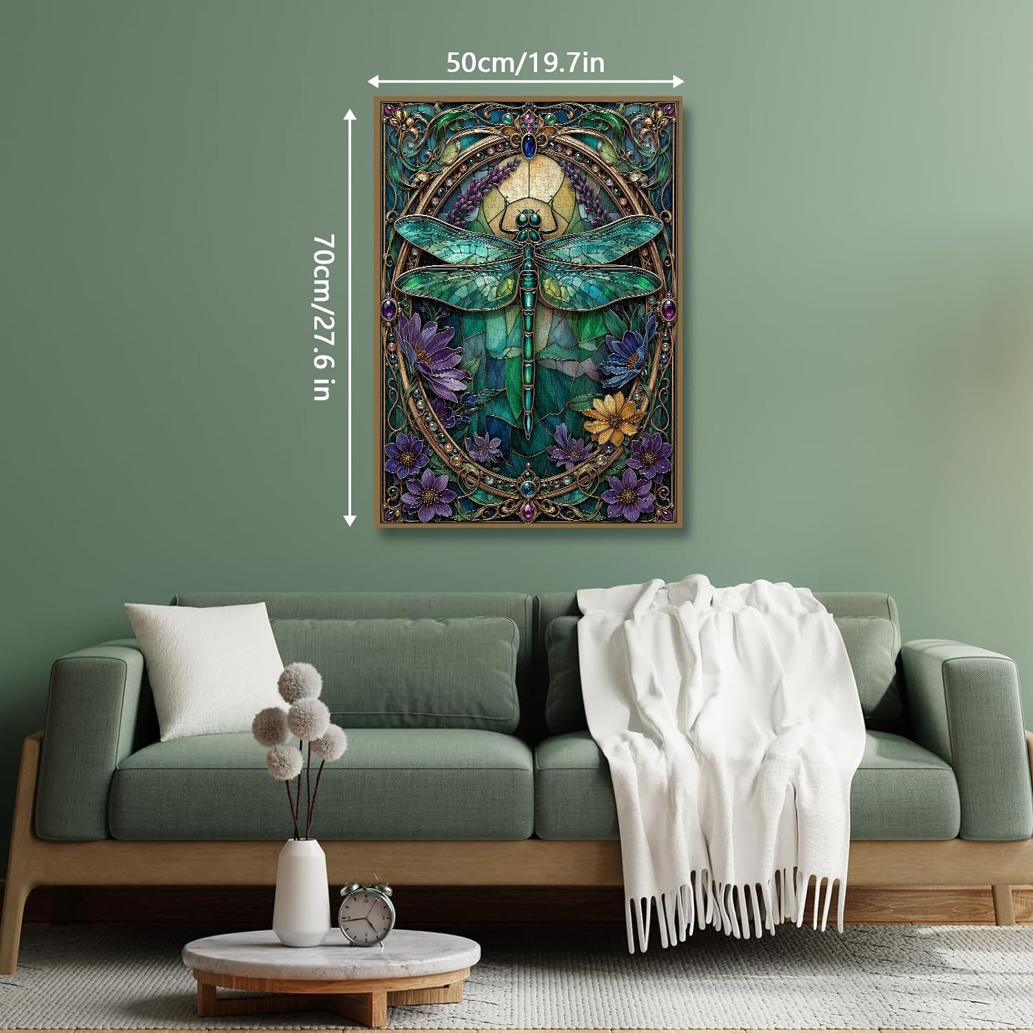 Glass Dragonfly Jigsaw Puzzle 1000 Pieces