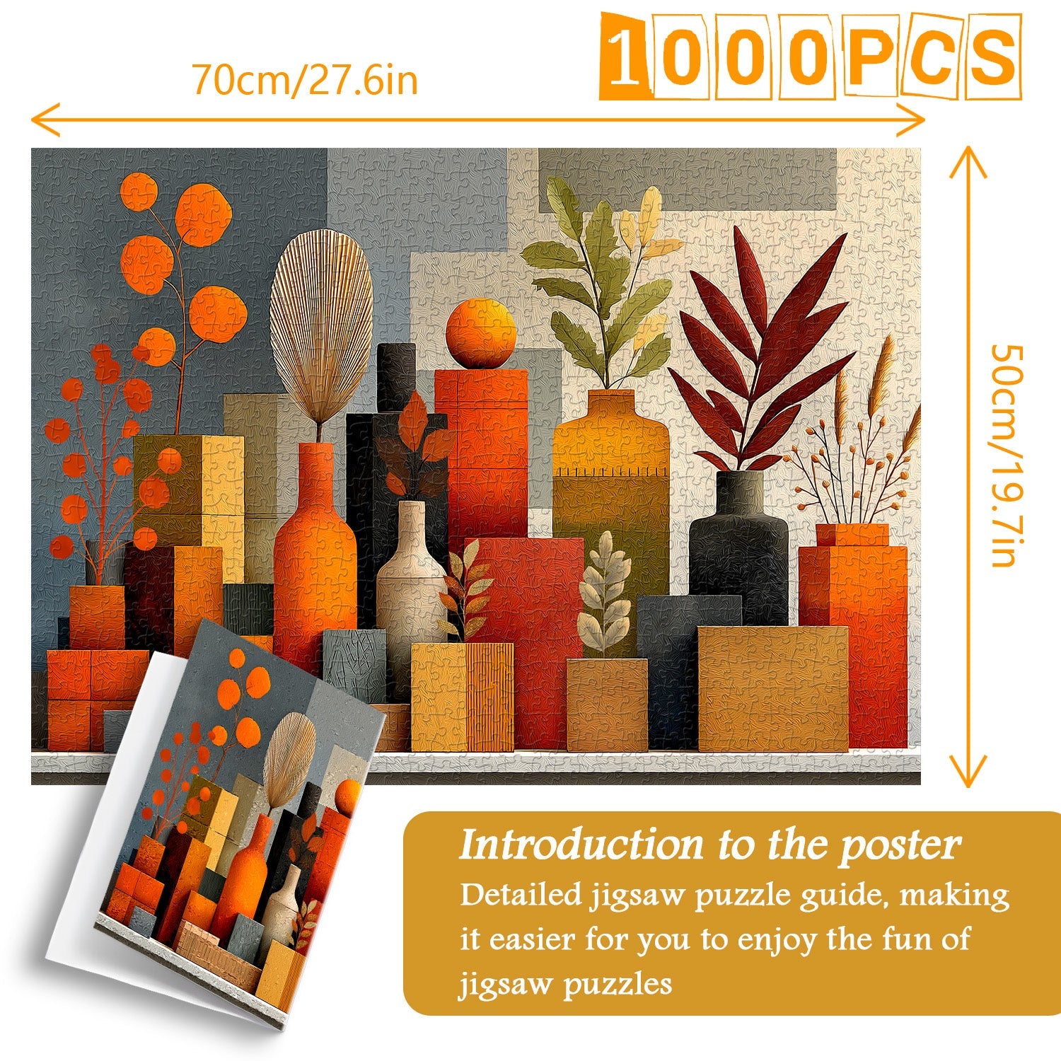 Orange Whisper Jigsaw Puzzle 1000 pièces