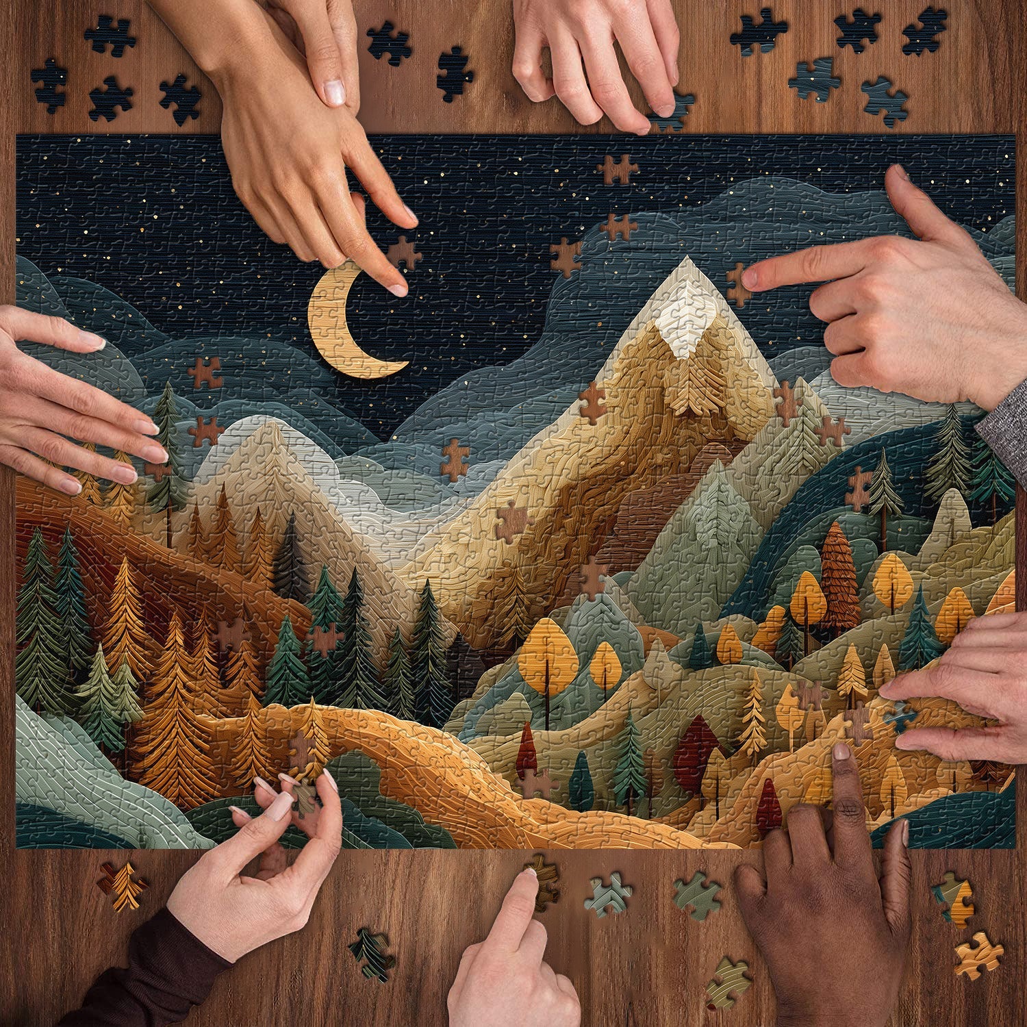 Timber Mountains Jigsaw Puzzle 1000 Pieces
